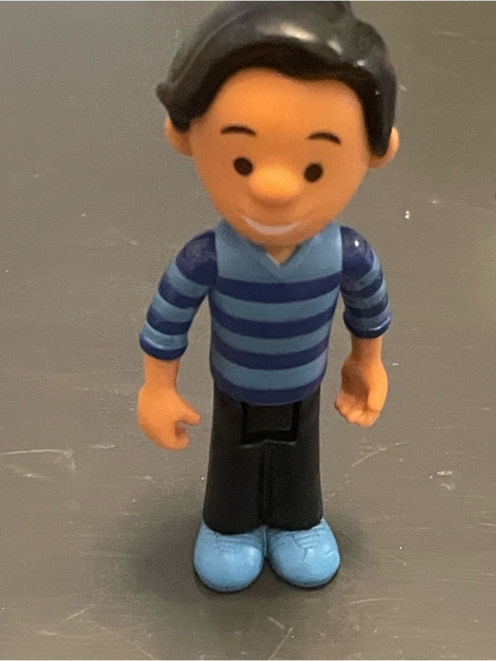 Blues Clues guy Josh Small Boy Figurine in Blue Striped Sweater
